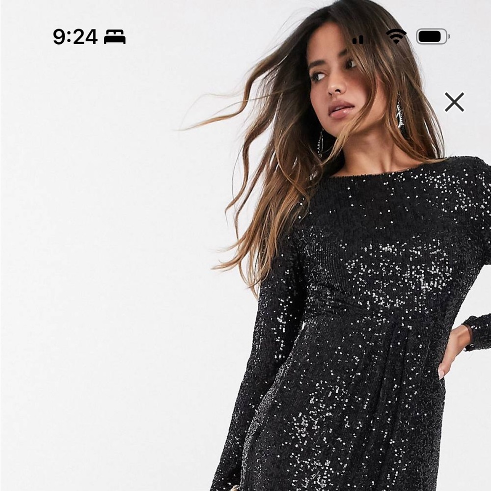 TFNC sequin maxi wrap dress, NEW with tags